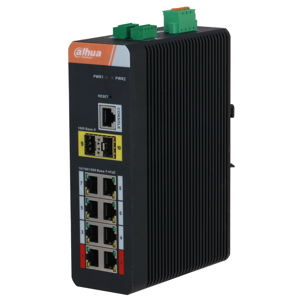 Dahua 8-портовий гігабітний з PoE DH-PFS4210-8GT-DP