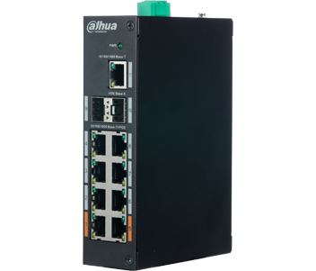 POE комутатор Dahua DH-PFS3211-8GT-120, 11 портів, 8 портів POE, некерований