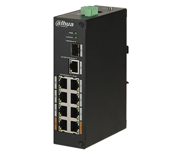 Комутатор 8 портів некерований              Dahua DH-PFS3110-8ET-96 POE          