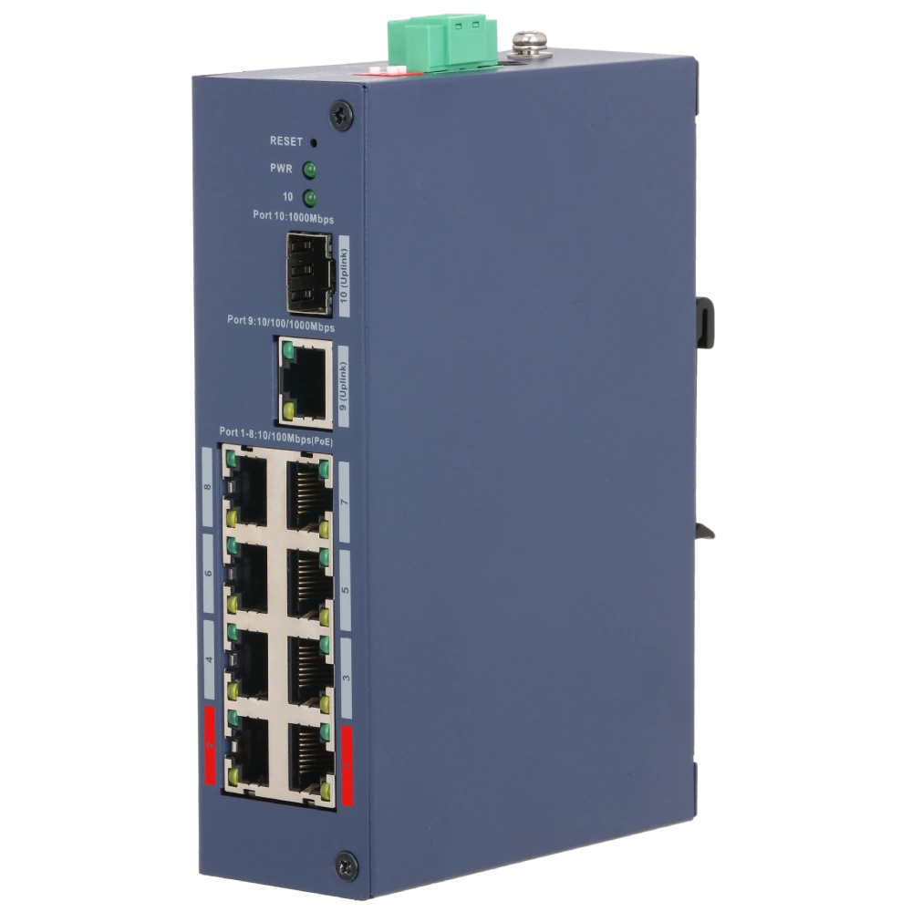 Комутатор 10 портів керований              Dahua DH-CHS4110-8ET-110 PoE          