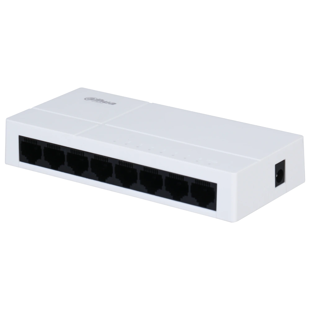 Комутатор 8 портів некерований              Dahua DH-PFS3008-8GT-L          